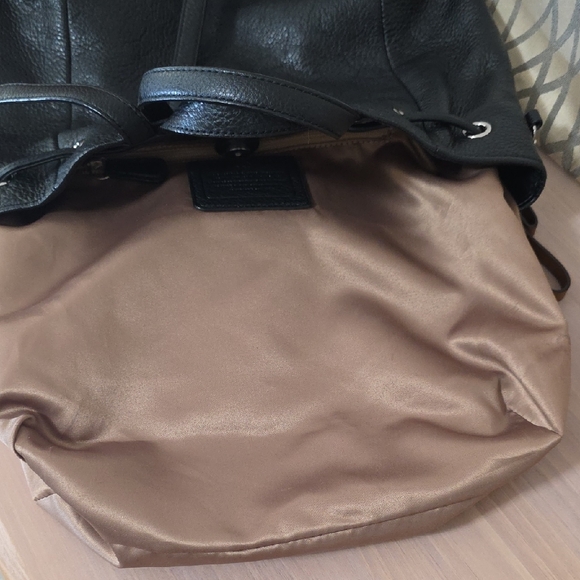 Coach Black 2014 Leather Backpack - Picture 10 of 11